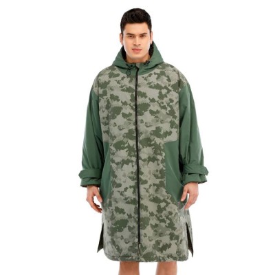 100% Polyester Fleece Changing Robe Recycled Waterproof Zip Coat Changing Robe Waterproof Poncho Towel